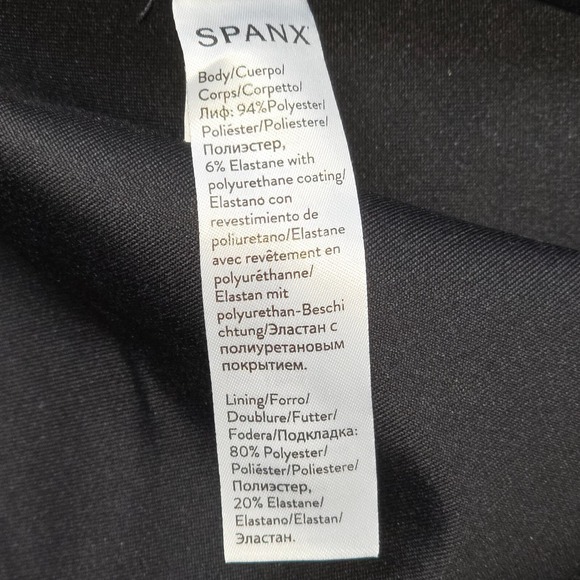 Spanx 20301Q Faux Patent Leather Leggings Black Small Petite High Waist Shaping - Picture 7 of 7